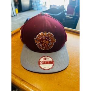 CLEVELAND CAVALIERS CAVS NBA NEW ERA 9 FIFTY BUFF SNAPBACK MENS HAT MAROON